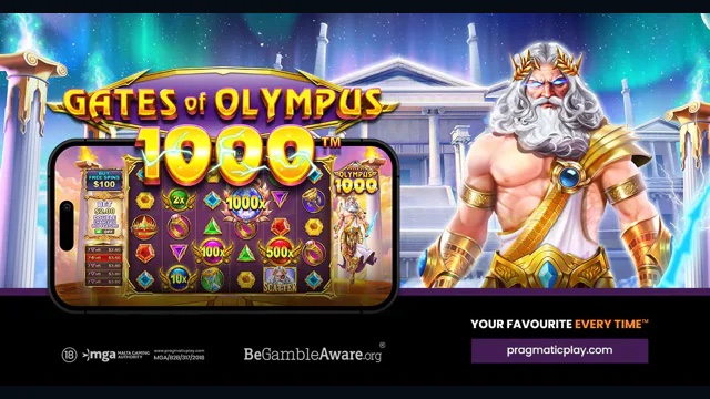 Oficiální grafika slotu Gates of Olympus 1000